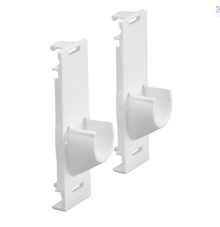 Elfa Kleiderstangenhalter Regal/Regal Weiß