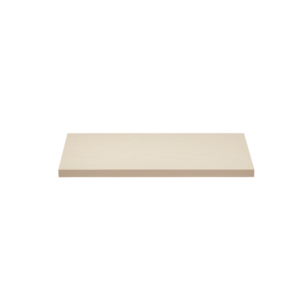 Elfa Décor+ Boden als elegante und stabile Ablagefläche für Décor+ Regalsysteme