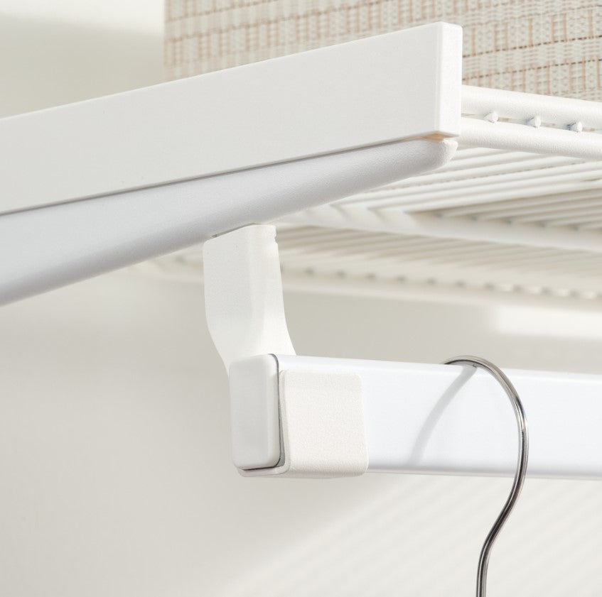 Tragarmabdeckung für das elfa Regalsystem als sicherer und optischer Abschluss des Tragarms 