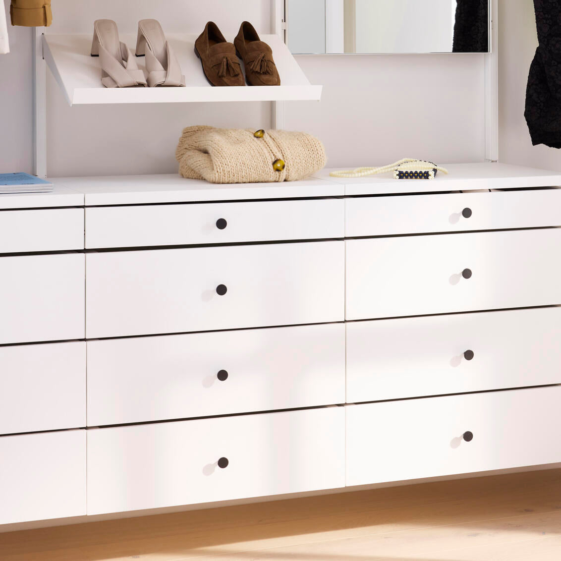 Elfa Décor+ Front Schublade hoch B: 60 Birke Natur