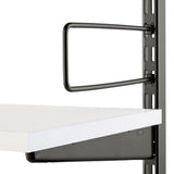 Elfa Buchstütze für Wandleiste 250 mm weiß, 2er P