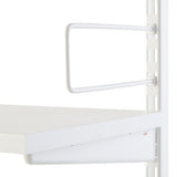 Elfa Buchstütze für Wandleiste 250 mm weiß, 2er P