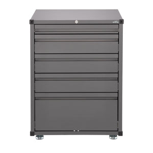 Elfa Extra flache Schublade für Unterschrank Mattgrau
