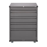 Elfa Extra flache Schublade für Unterschrank Mattgrau