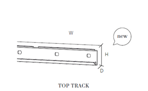 Elfa Tragleiste B: 641 mm Graphite