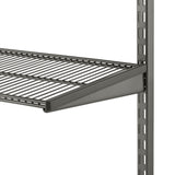 Tragarmabdeckung für das elfa Regalsystem als sicherer und optischer Abschluss des Tragarms 